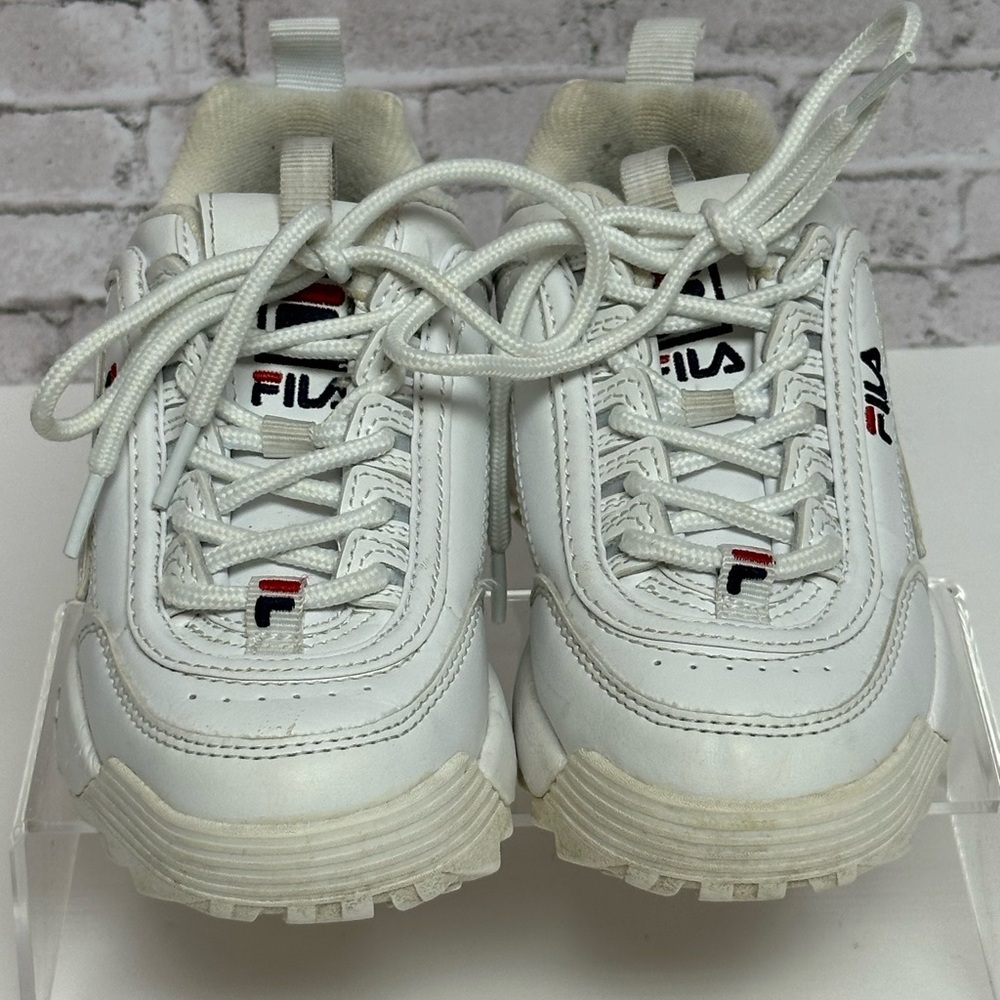 FILA Big Kids Disruptor II Casual Shoes Sneakers FW02945-111 White - Picture 5 of 13